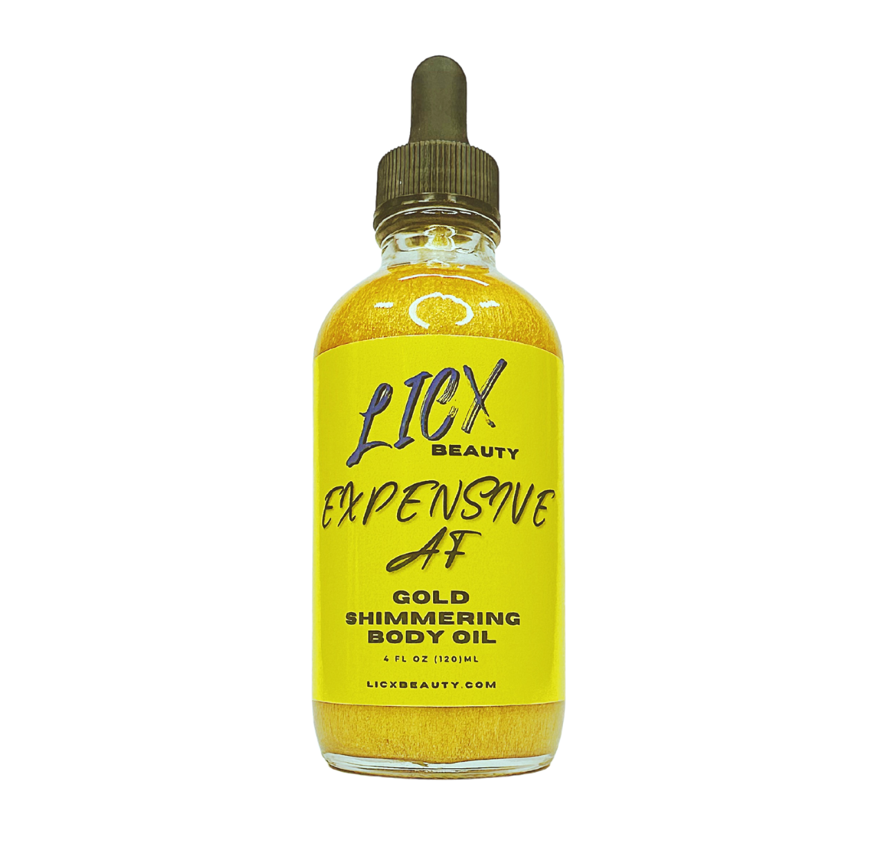 Expensive AF Gold Shimmering Body Oil - LicxBeauty