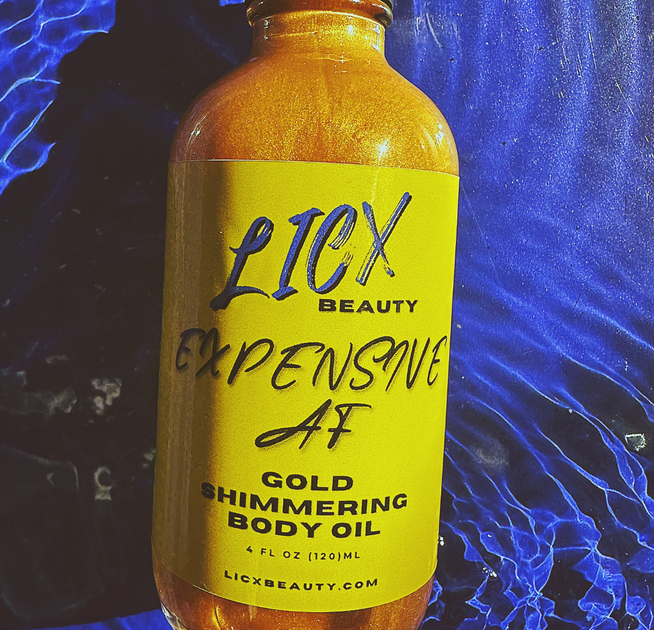 Expensive AF Gold Shimmering Body Oil - LicxBeauty