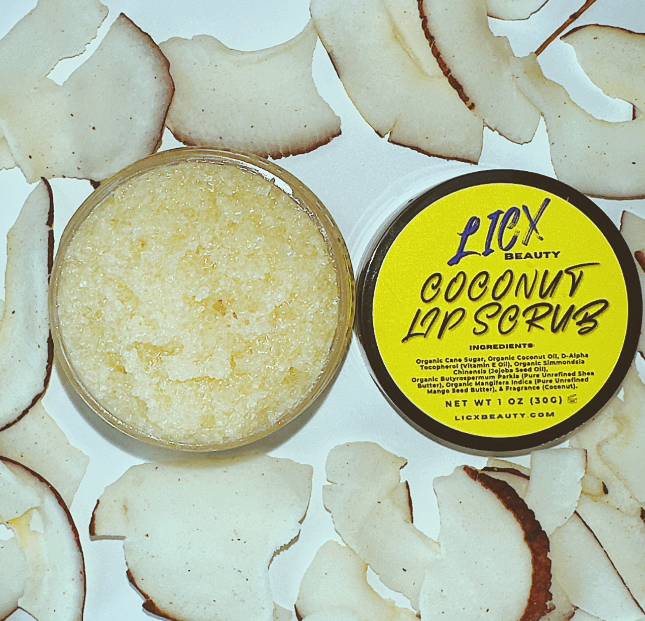 Coconut Sugar Lip Scrub - LicxBeauty